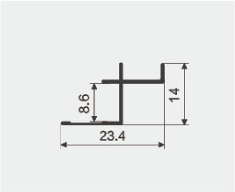 Профиль для бамбуковых панелей Bonaparte Black-803 угловой внутренний