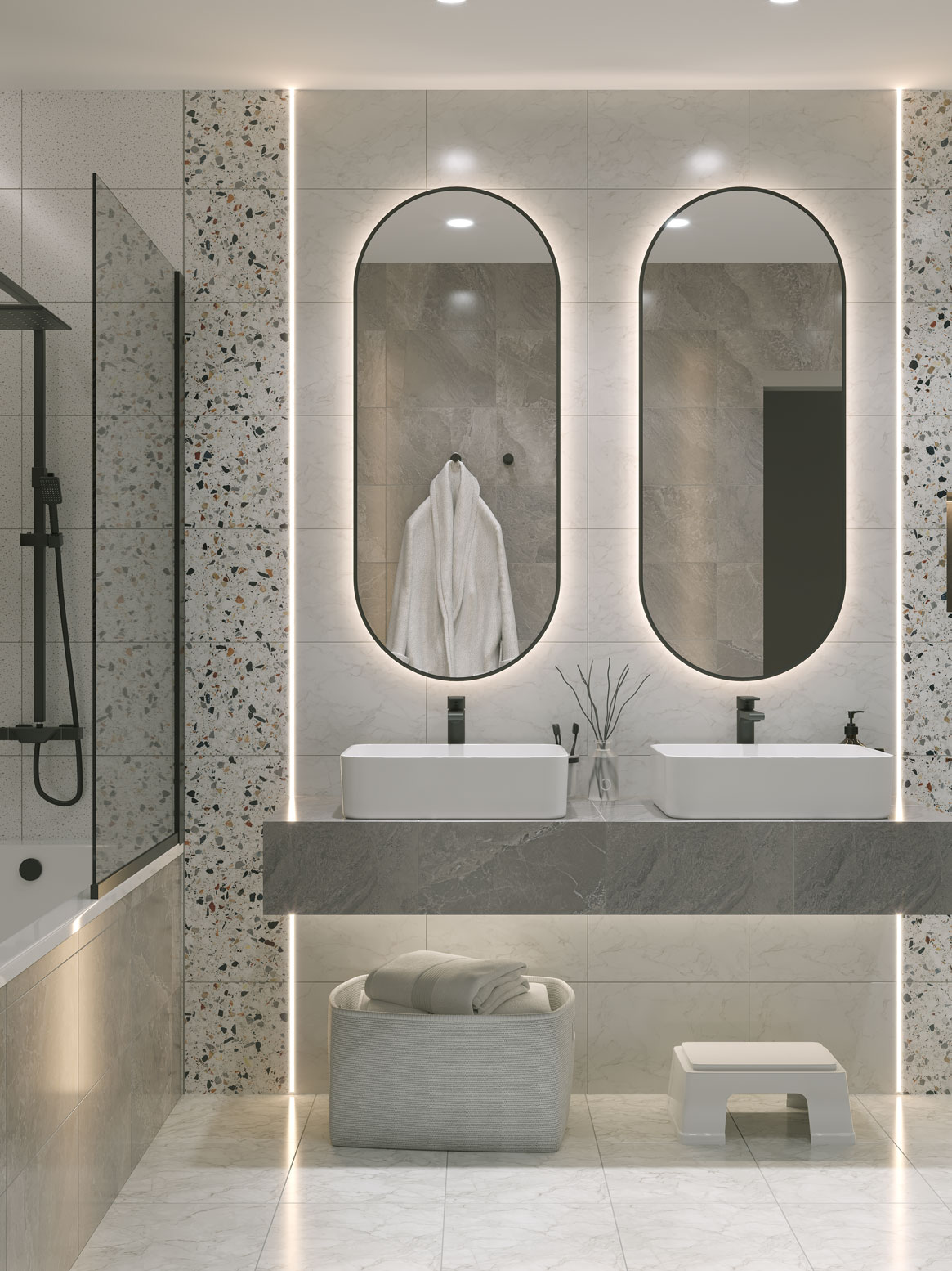 Керамическая плитка Axima Сан-Ремо серая 28x40