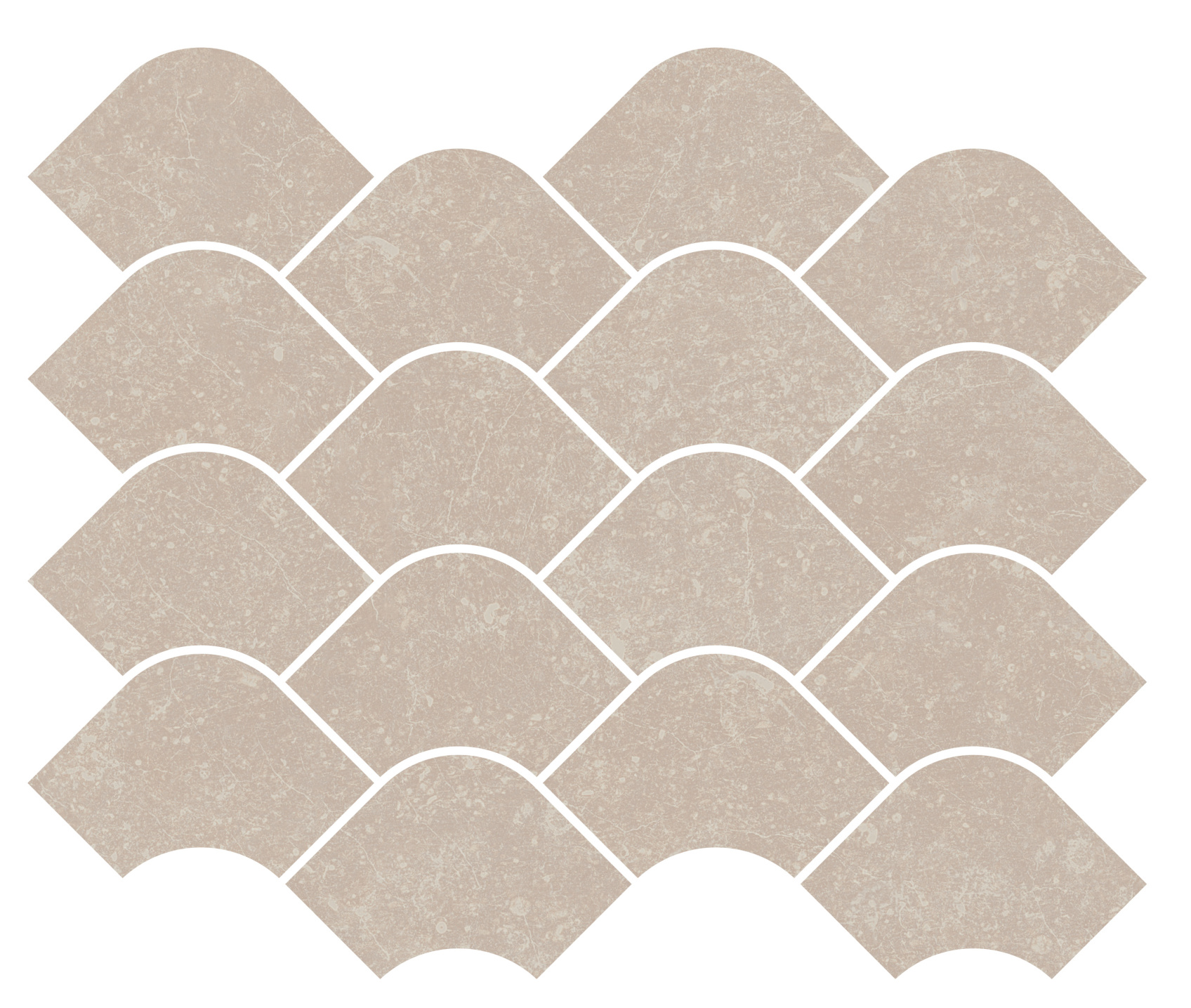 Керамический декор Kerama Marazzi Касабланка наборный бежевый светлый матовый обрезной 30x25x0.9