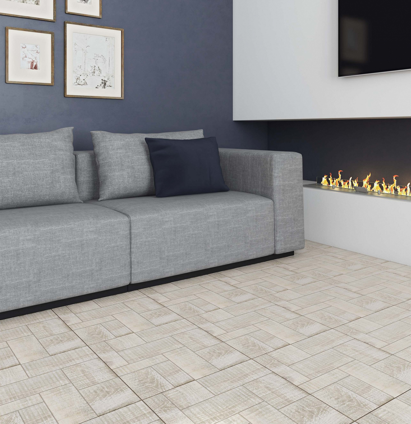 Керамическая плитка Axima Каталония дуб беленый напольная 40x40