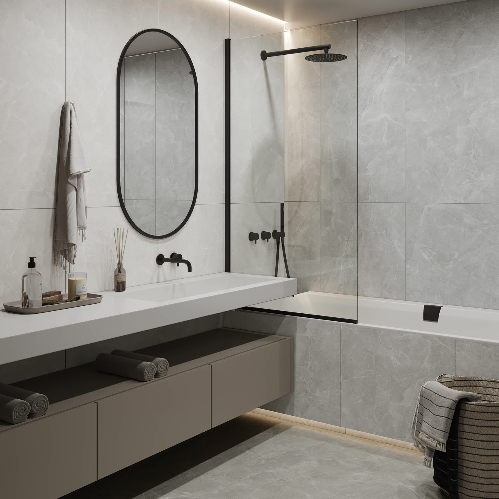 Керамический гранит Lasselsberger Ceramics Сумерки 6461-0413 60х60 серый