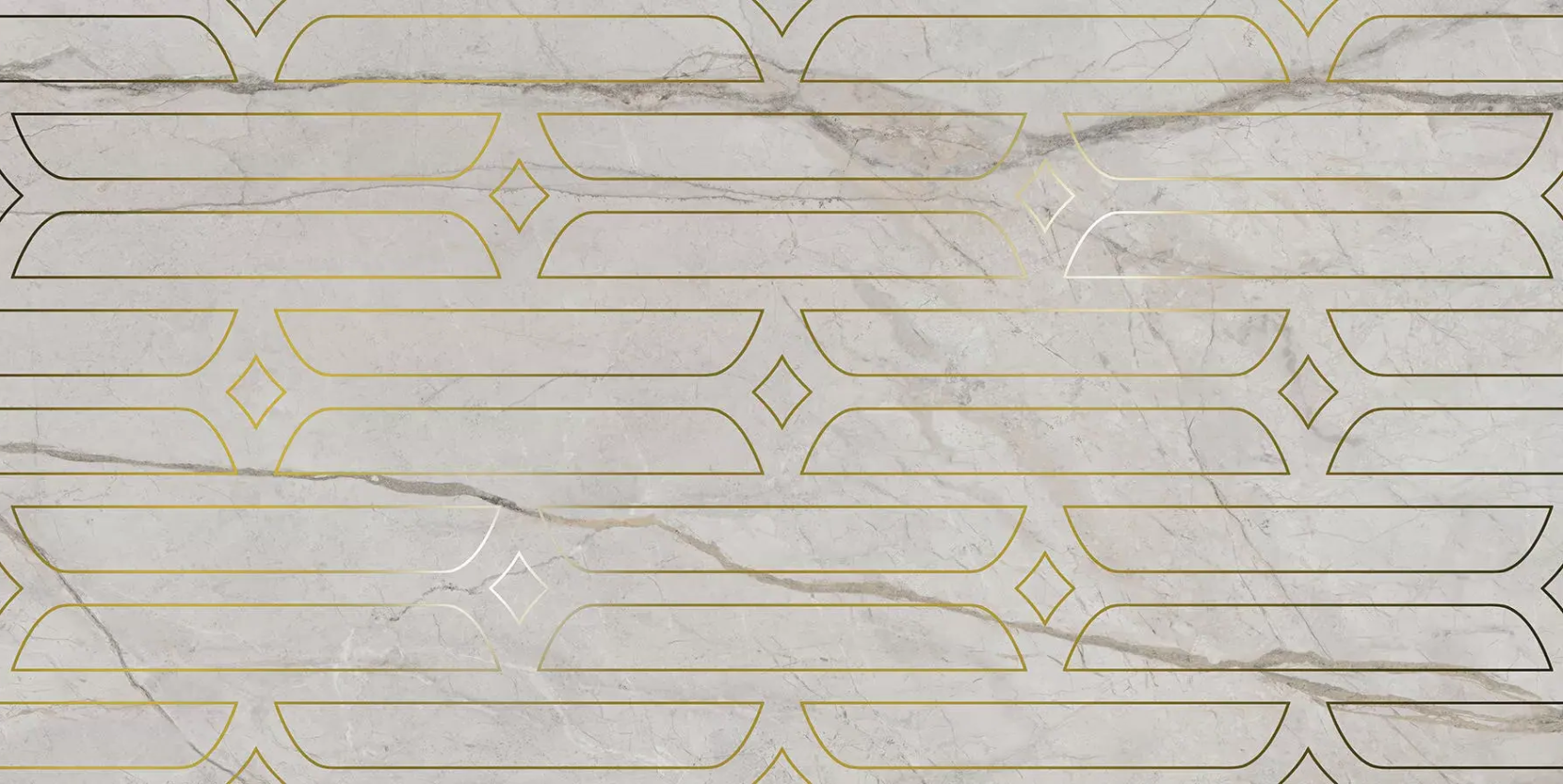 Керамический декор Kerama Marazzi Ифран серый светлый глянцевый обрезной 60x119,5x0,9