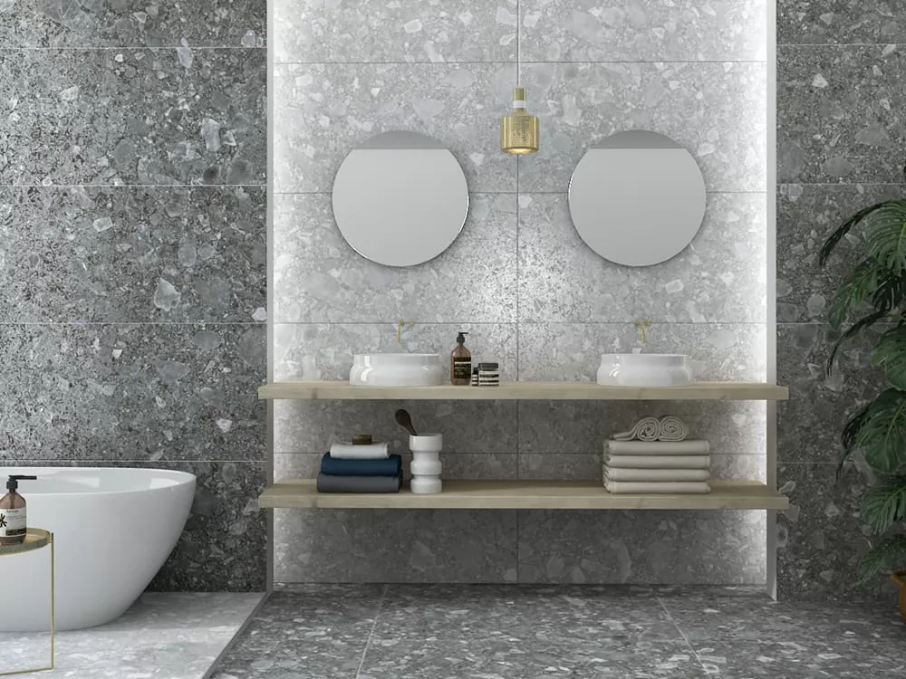Керамический гранит MAIMOON CERAMICA EMRALD GREY Carving 60х120