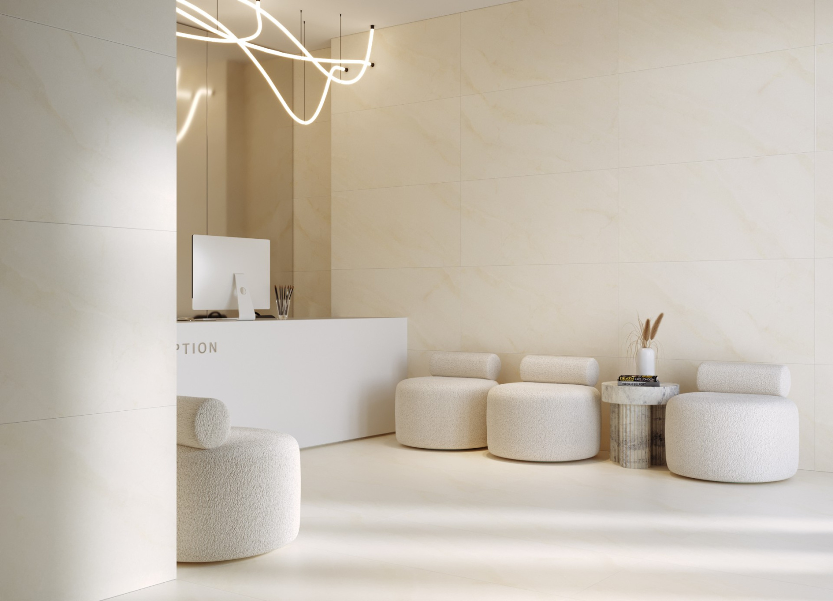 Керамический гранит Kerranova Берег кремовый K-2401/MR  матовый 60х120