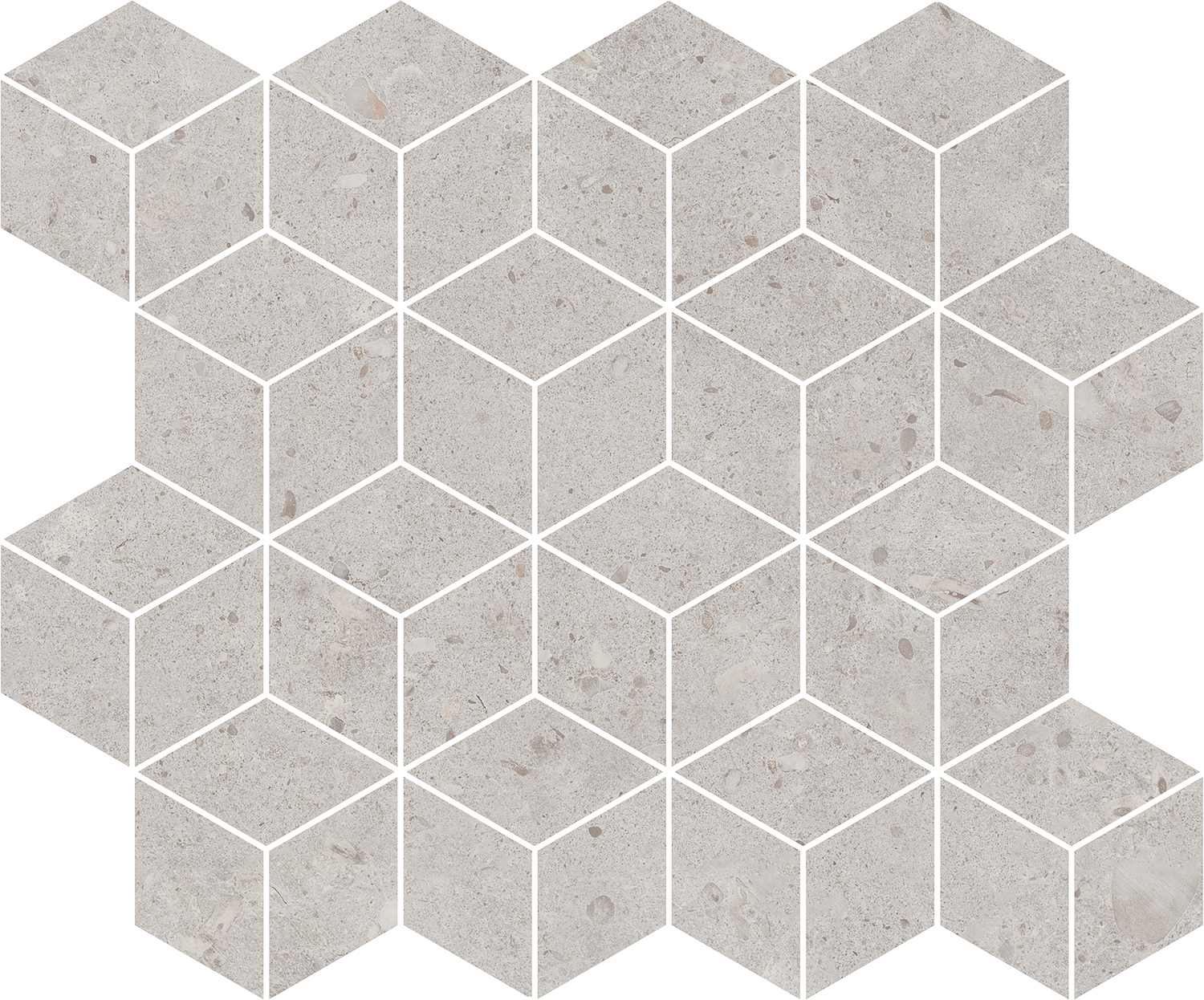 Керамический декор Kerama Marazzi Риккарди T017/14053 мозаичный серый светлый матовый 45x37,5