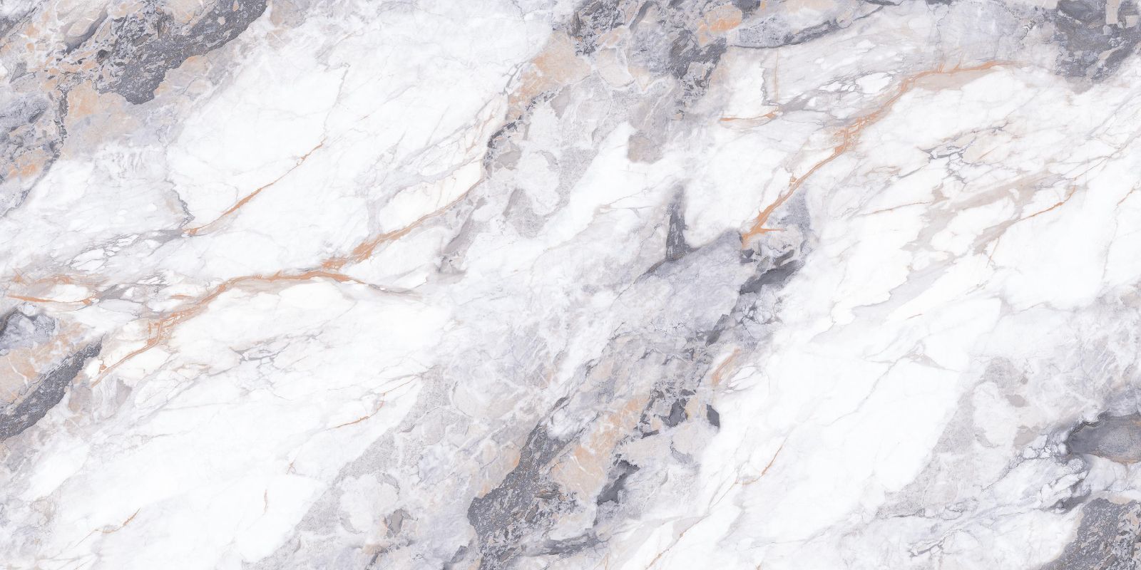 Керамический гранит Wan Sheng Lande камень бело-коричнево-черный Baby Face L1271 600x1200