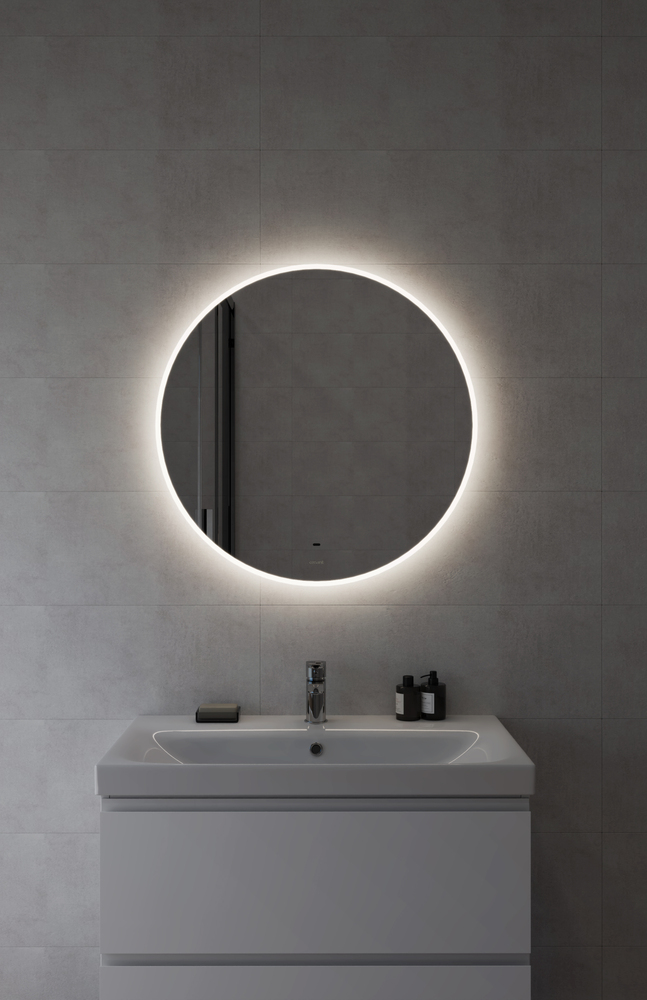 Зеркало ECLIPSE Fusion 72x72 с подсветкой круглое