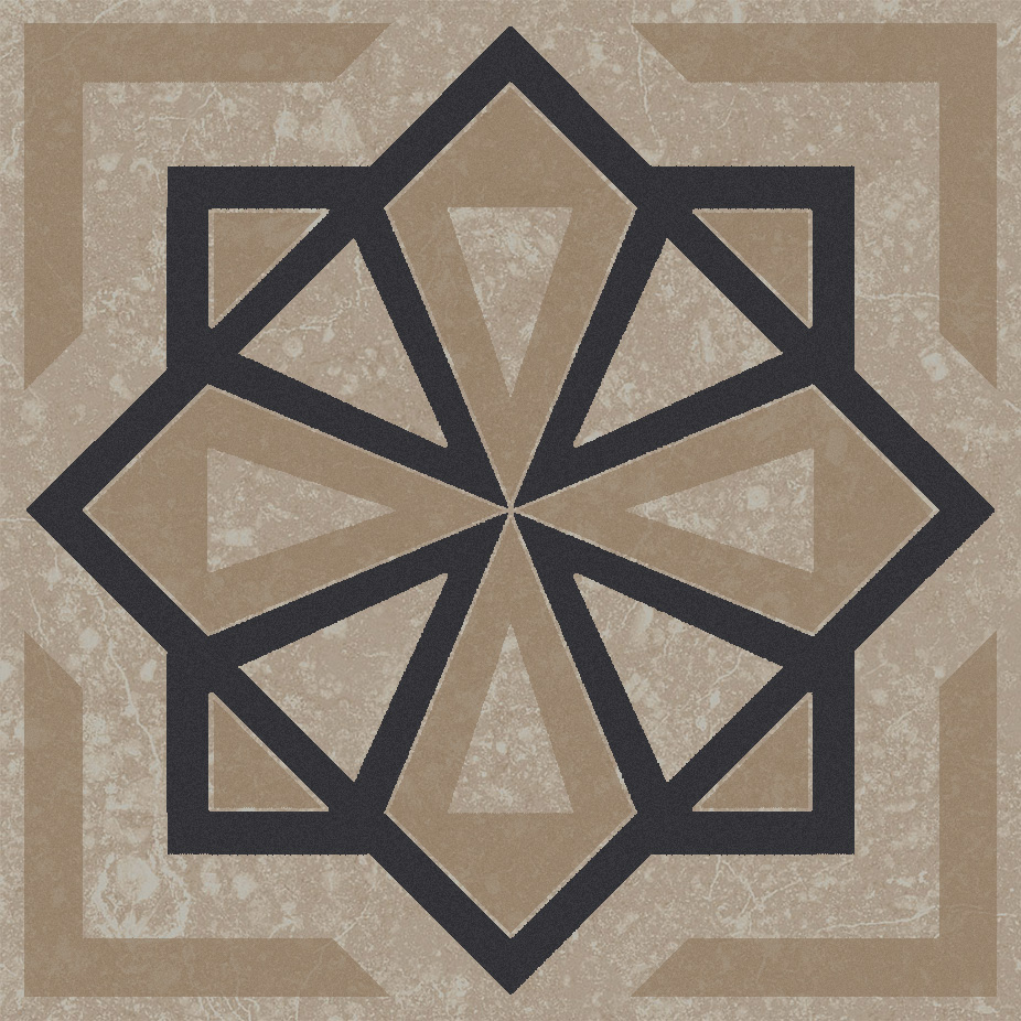 Керамический декор Kerama Marazzi Касабланка бежевый светлый матовый 9.8x9.8x0.7