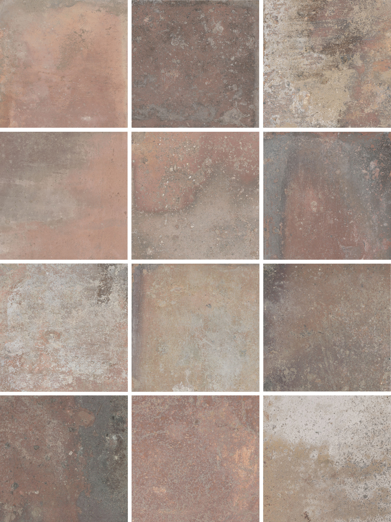 Керамический гранит Kerama Marazzi Спартель микс матовый 29.8х39.8 из 12 частей 9.8x9.8