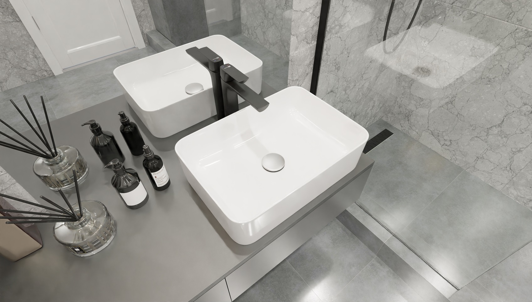 Душевая в стиле лофт (6,05 кв.м)