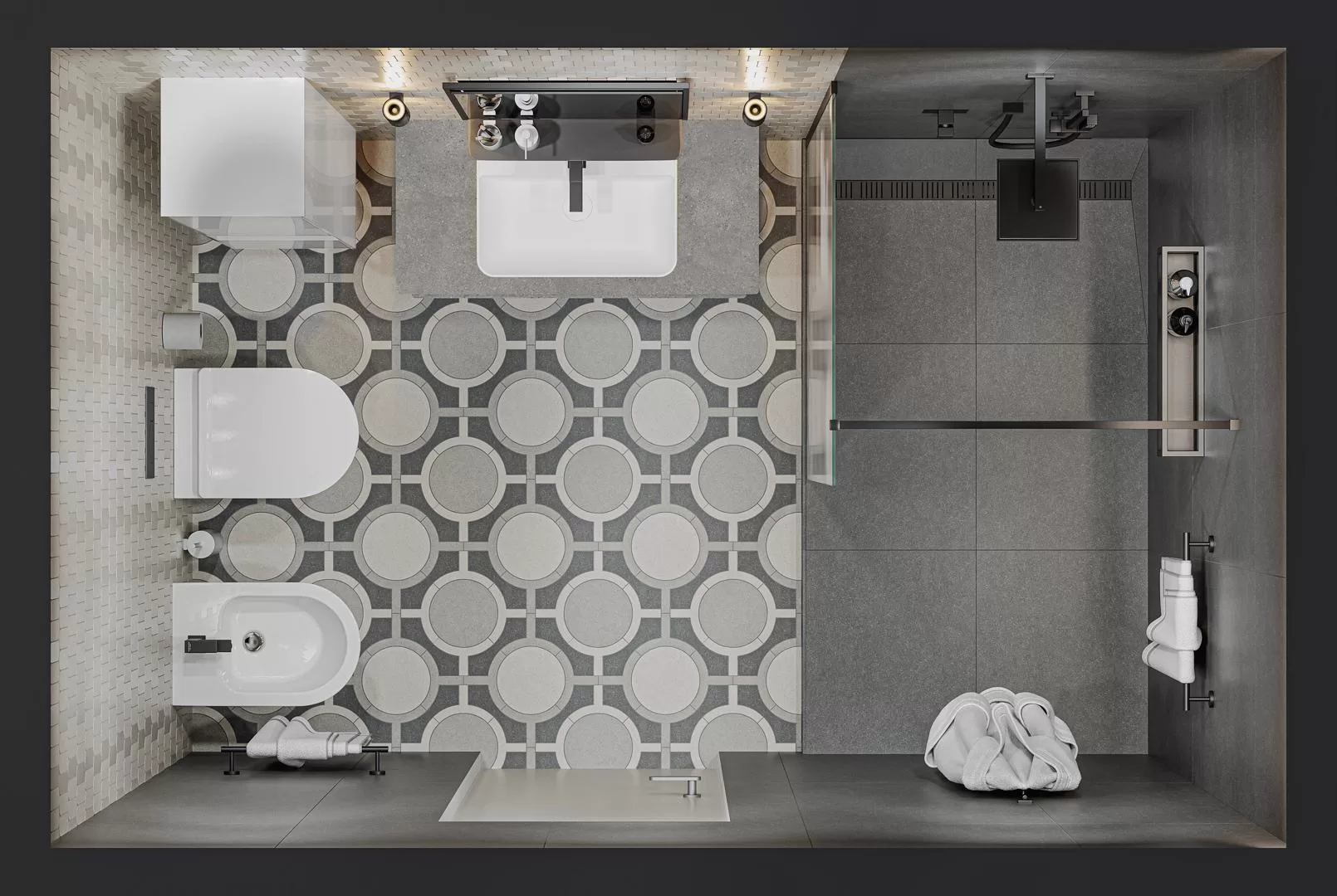 Керамический гранит Kerama Marazzi Джиминьяно DD642622R антрацит лаппатированный обрезной 60х60