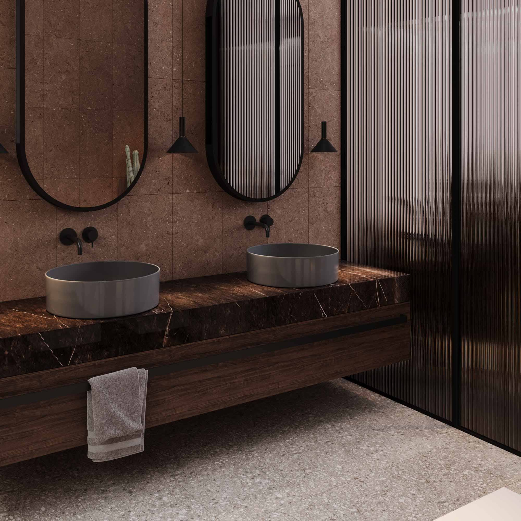 Керамический гранит Estima Newport NP03 Moka неполированный 40.5x40.5