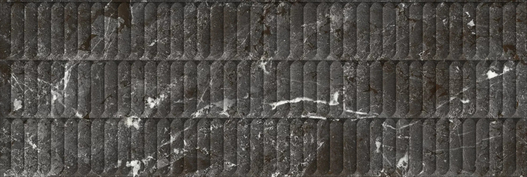 Керамическая плитка Kerama Marazzi Тубкаль черная глянцевая структура обрезная 30x89.5x1.05