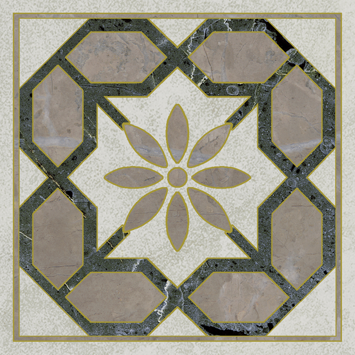 Керамическая вставка Kerama Marazzi Серенада OS\A283\SG606220RL 1 лаппатированный обрезной 7,2x7,2