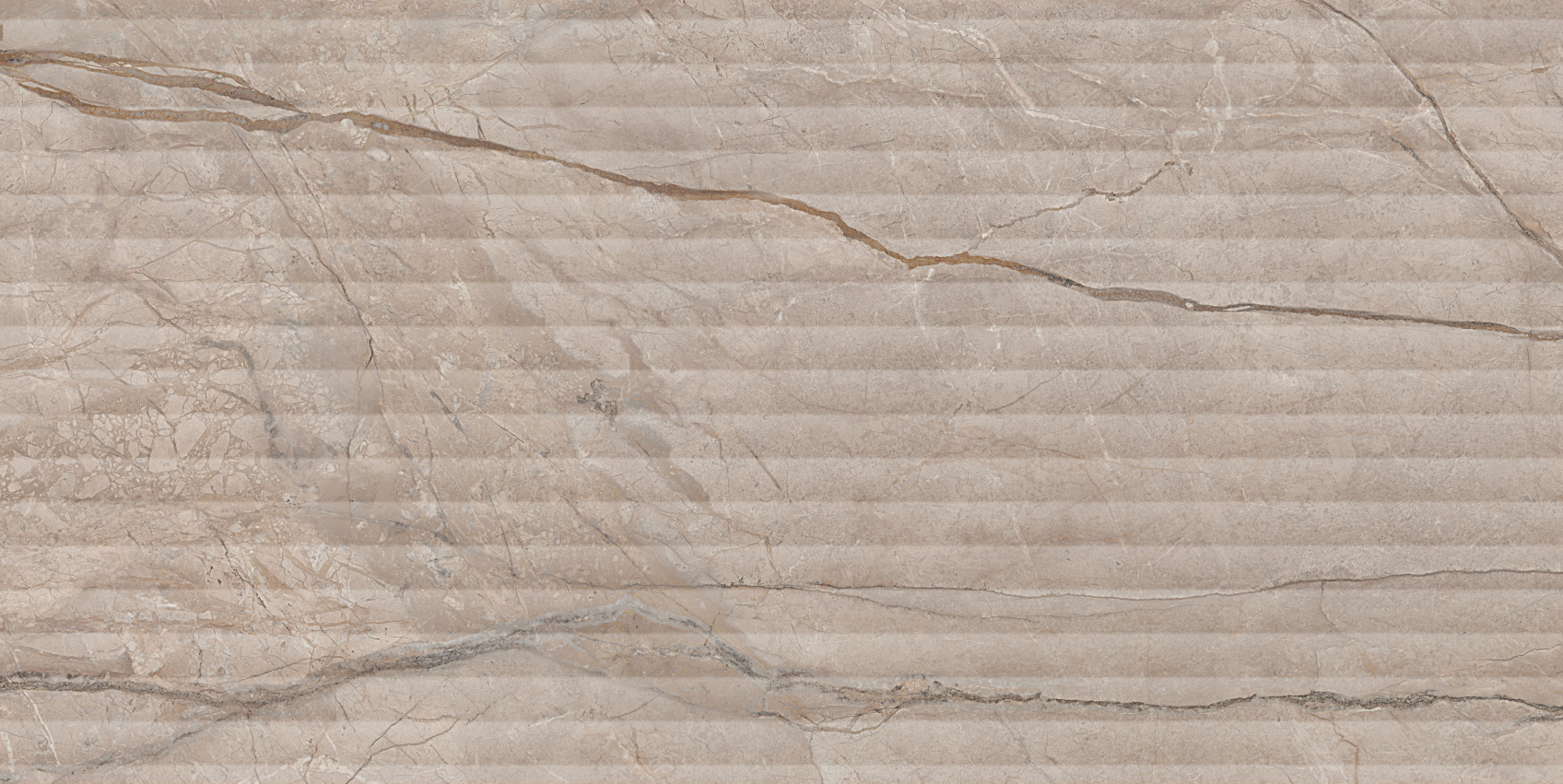 Керамическая плитка Kerama Marazzi Ифран бежевая светлая глянцевая структура обрезная 60x119.5x1