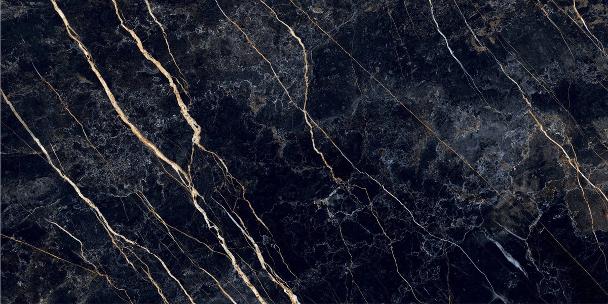 Керамический гранит Primavera Namibia Black high glossy 60х120 PR211 глянцевый