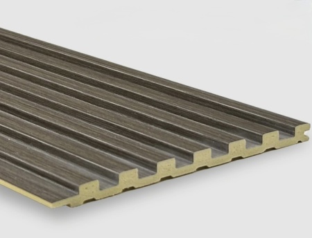 Бамбуковая панель Bonaparte рифленая Line borneo brown 2800*140*8 (1шт=0,392 кв.м.)