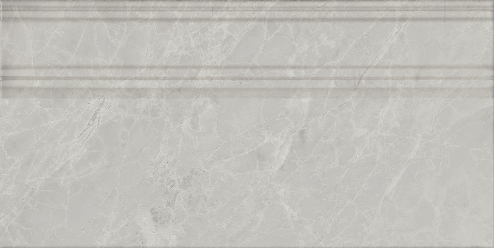 Керамический плинтус Kerama Marazzi Риальто серый светлый глянцевый обрезной 20x40 в Уфе — купить с доставкой | Nova