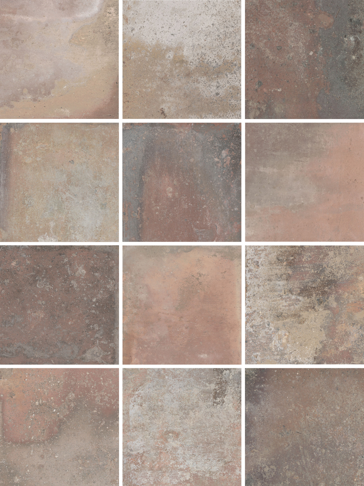 Керамический гранит Kerama Marazzi Спартель микс матовый 29.8х39.8 из 12 частей 9.8x9.8