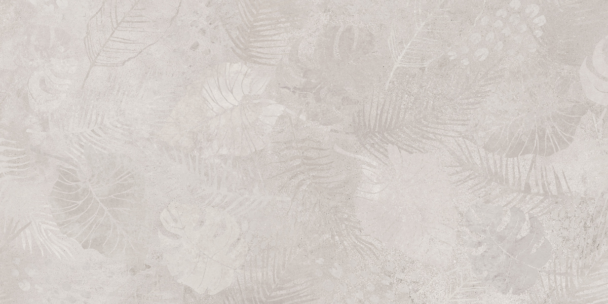 Керамический гранит Meissen Keramik State листья серый 44.8x89.8