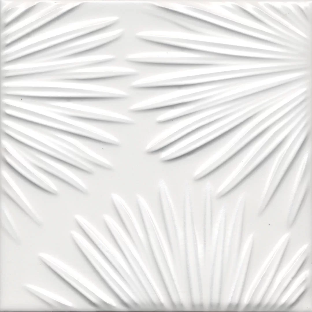 Керамический декор Kerama Marazzi Агдаль 4 белый матовый структура 15x15x0,9