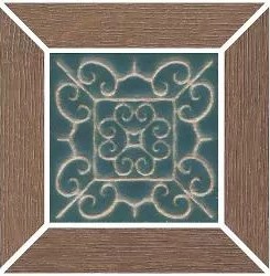 Керамический Декор ID157 Тровазо наборный коричневый светлый матовый 13х13