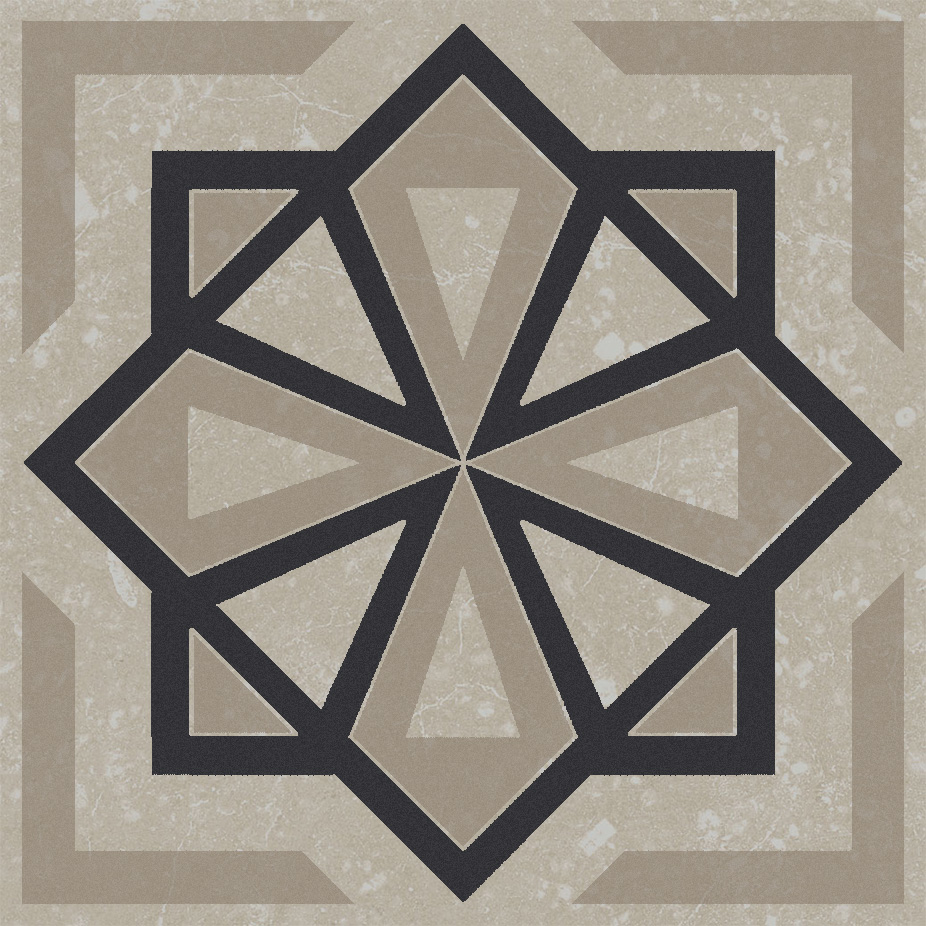 Керамический декор Kerama Marazzi Касабланка серый светлый матовый 9.8x9.8x0.7