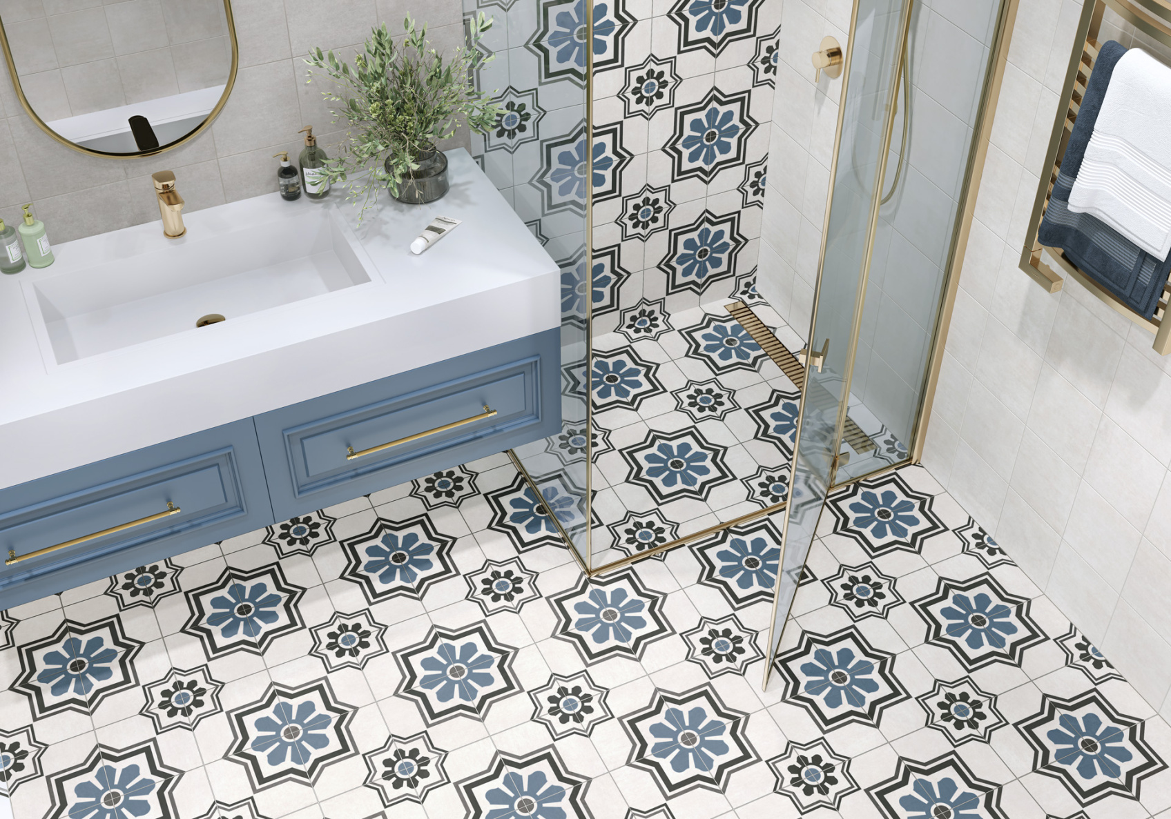 Керамический гранит New Trend Flora GP2020DNN55 матовый 20x20