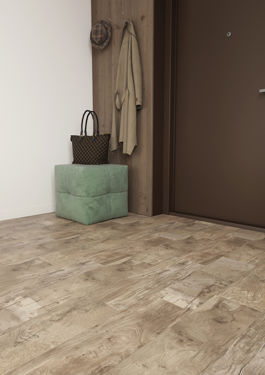 Керамический гранит Cersanit Harbourwood серый HW4M092 (рандомно) 18,5x59,8