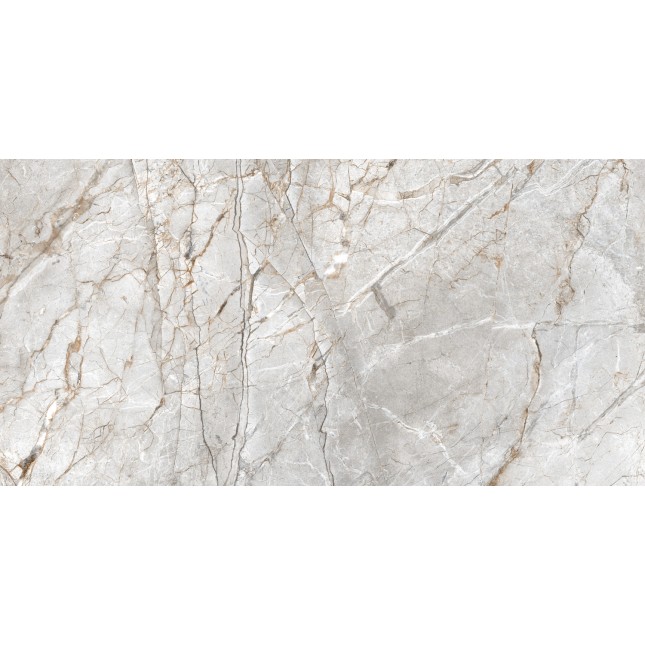 Керамический гранит Грессе Петра GRS02-15MD Серый камень серебристо бежевый 1200x600x10