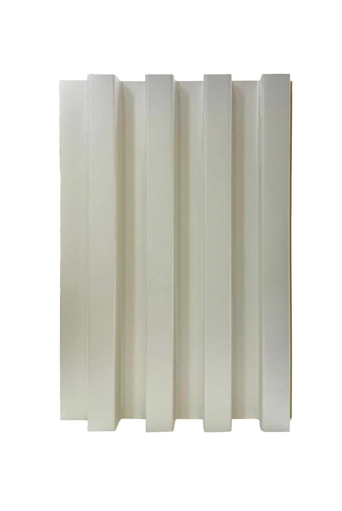 Бамбуковая панель Bonaparte рифленая Classic soft white 2800*160*22 (1шт=0,448 кв.м.)