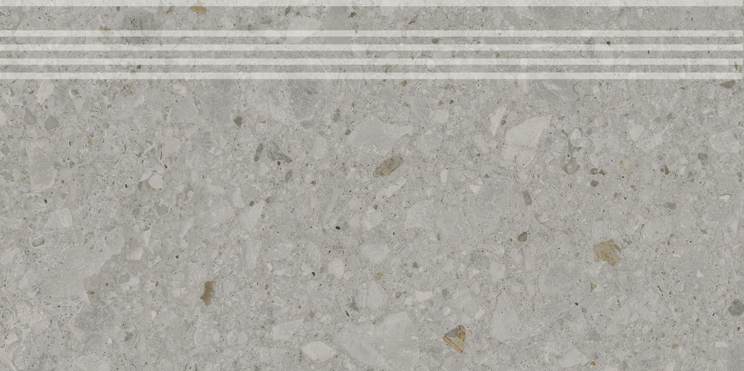 Керамическая ступень Kerama Marazzi Чеппо ди Гре серая матовая обрезная 30x60 в Уфе — купить с доставкой | Nova