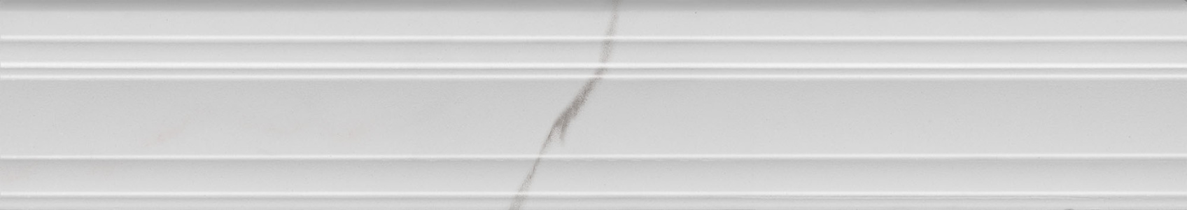 Керамический бордюр Kerama Marazzi BLF024R Монте Тиберио белый глянцевый обрезной 40х7,3