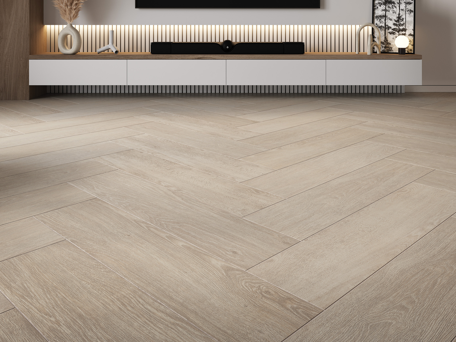 Керамический гранит Cersanit Woodberry светло-серый ректификат рельеф A17757 21,8x89,8