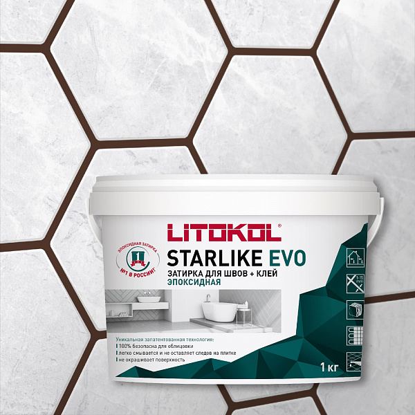Затирка STARLIKE EVO S.240 Moka 1 кг в Уфе — купить с доставкой | Nova