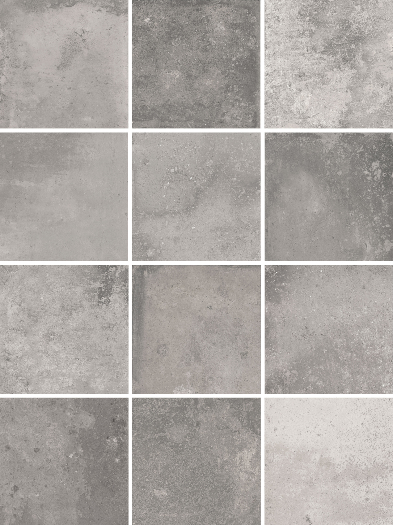 Керамический гранит Kerama Marazzi Спартель серый матовый 29.8х39.8 из 12 частей 9.8x9.8