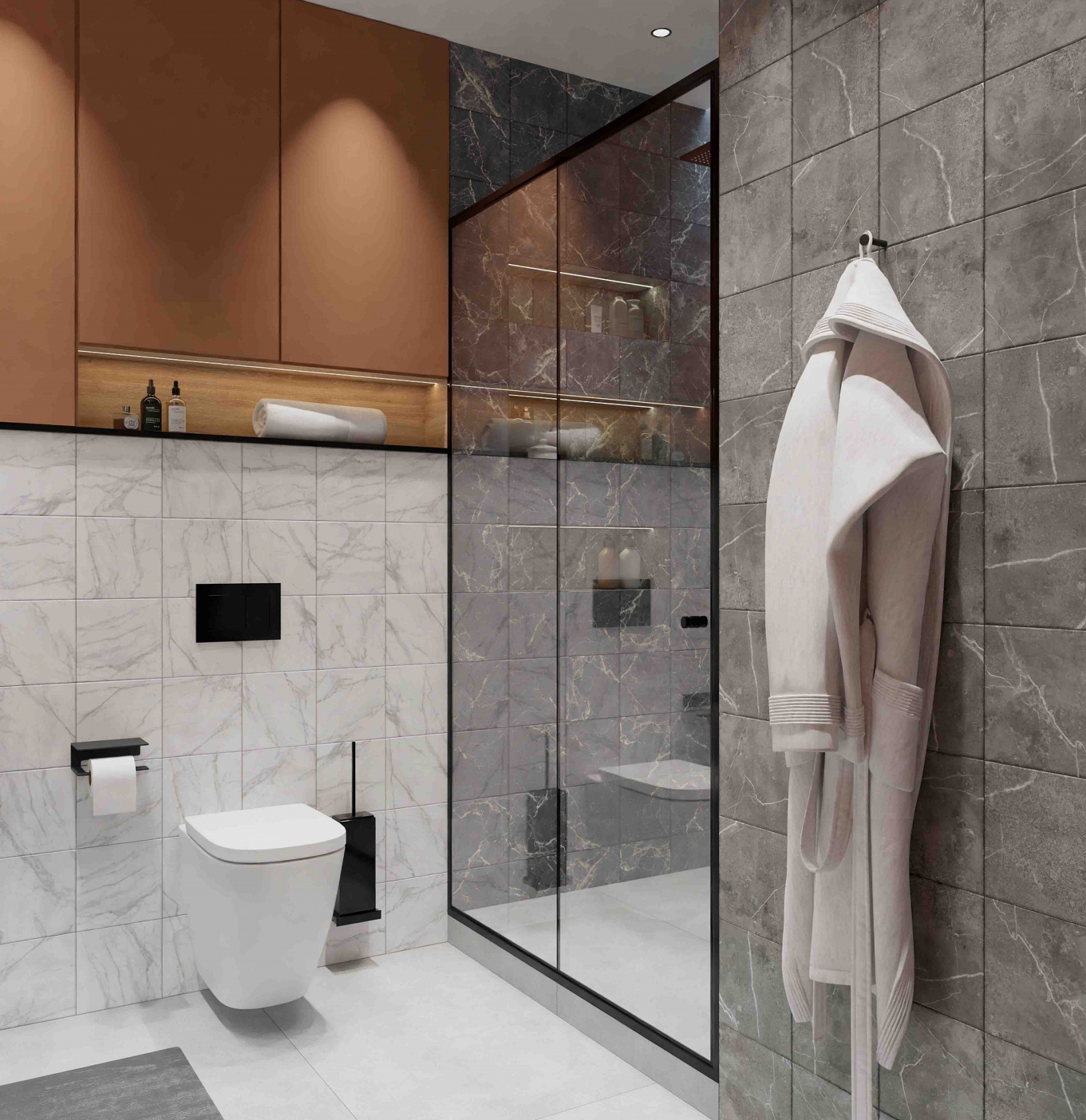 Керамическая плитка Axima Сага темно-серая 20x20