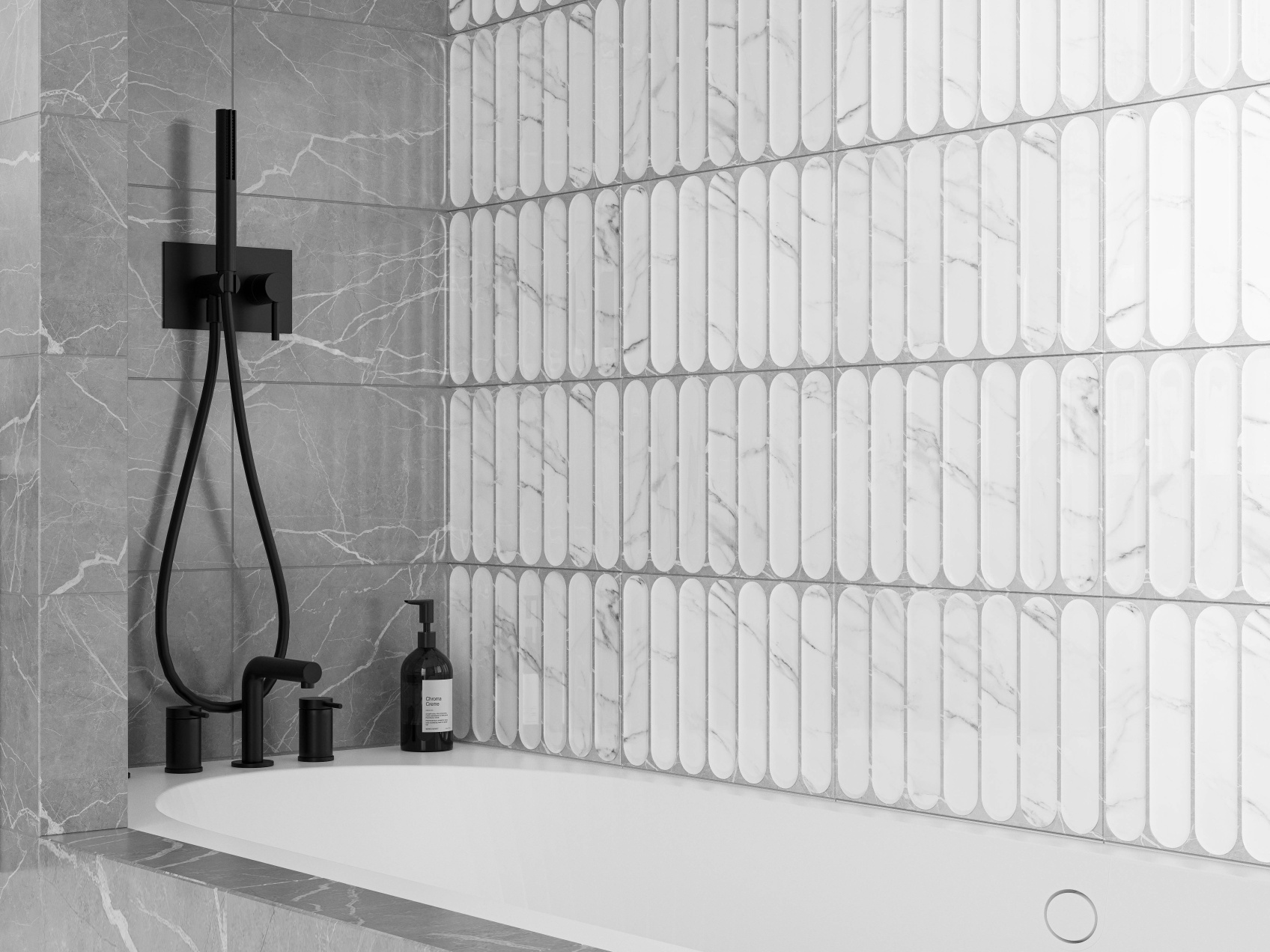 Керамическая плитка Gracia Ceramica Арко бел низ 03