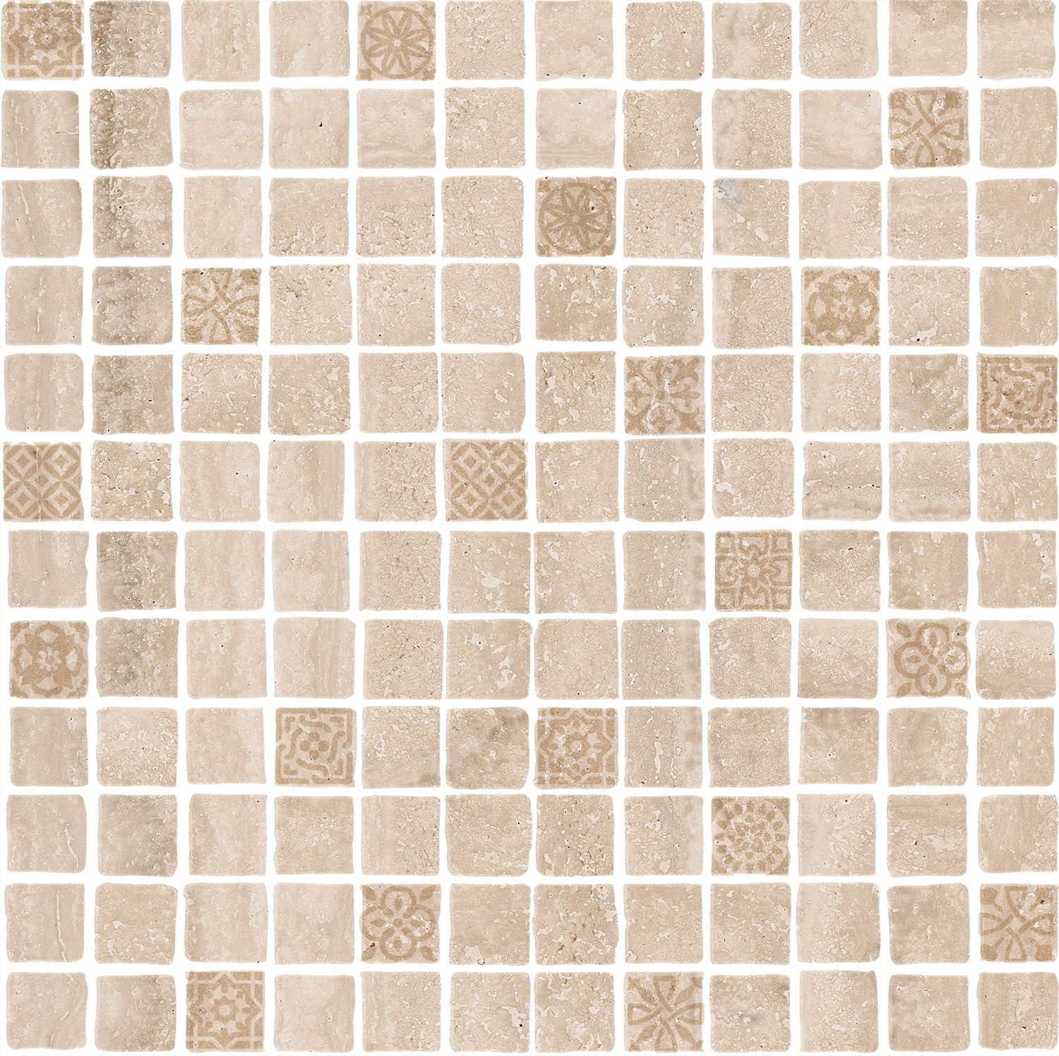 Керамогранитная мозаика Kerama Marazzi Риальто Антика MBD002 2 бежевый светлый матовый 30х30