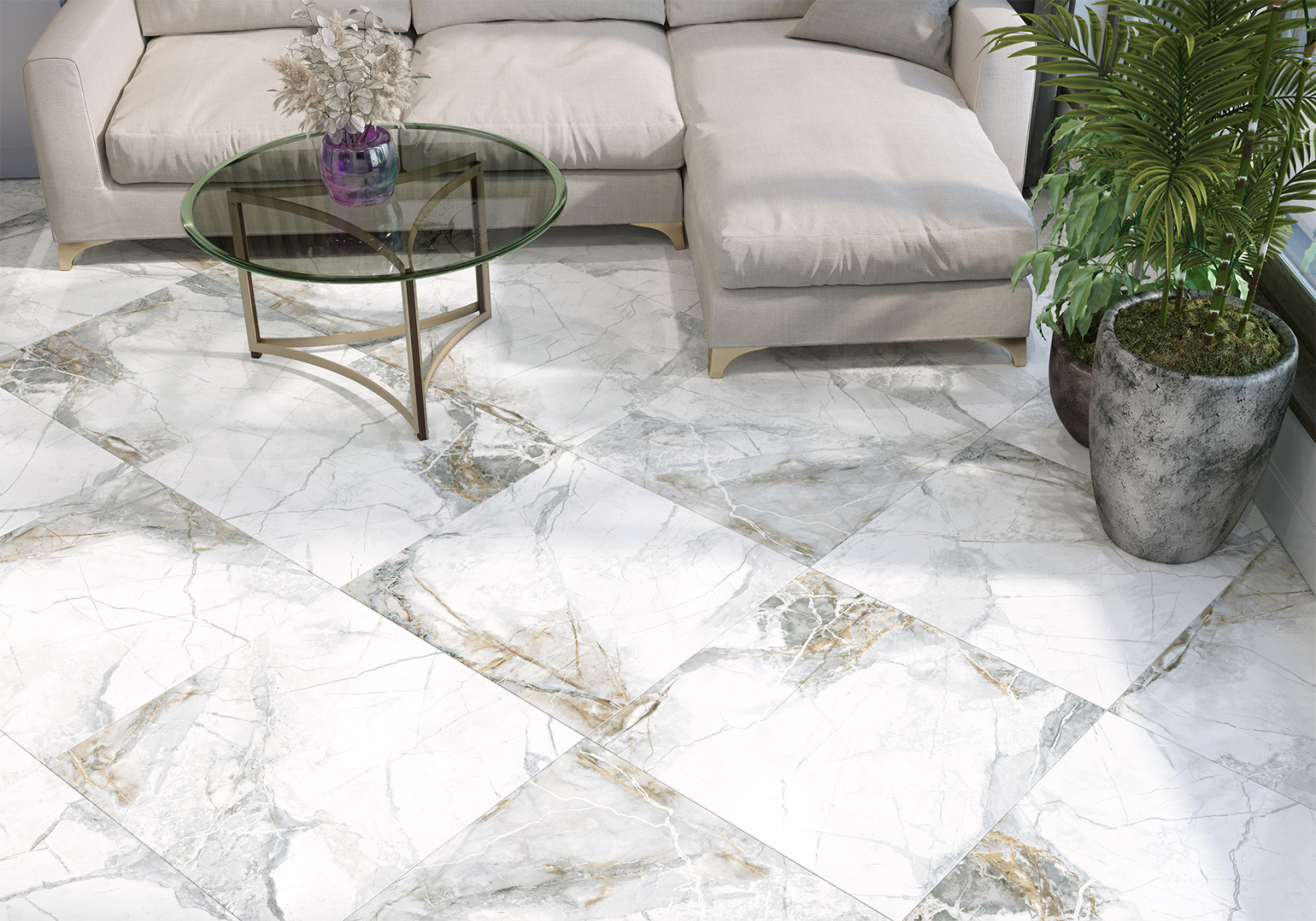 Керамический гранит New Trend Invisible Dark матовый 60х60 GP40INV55R