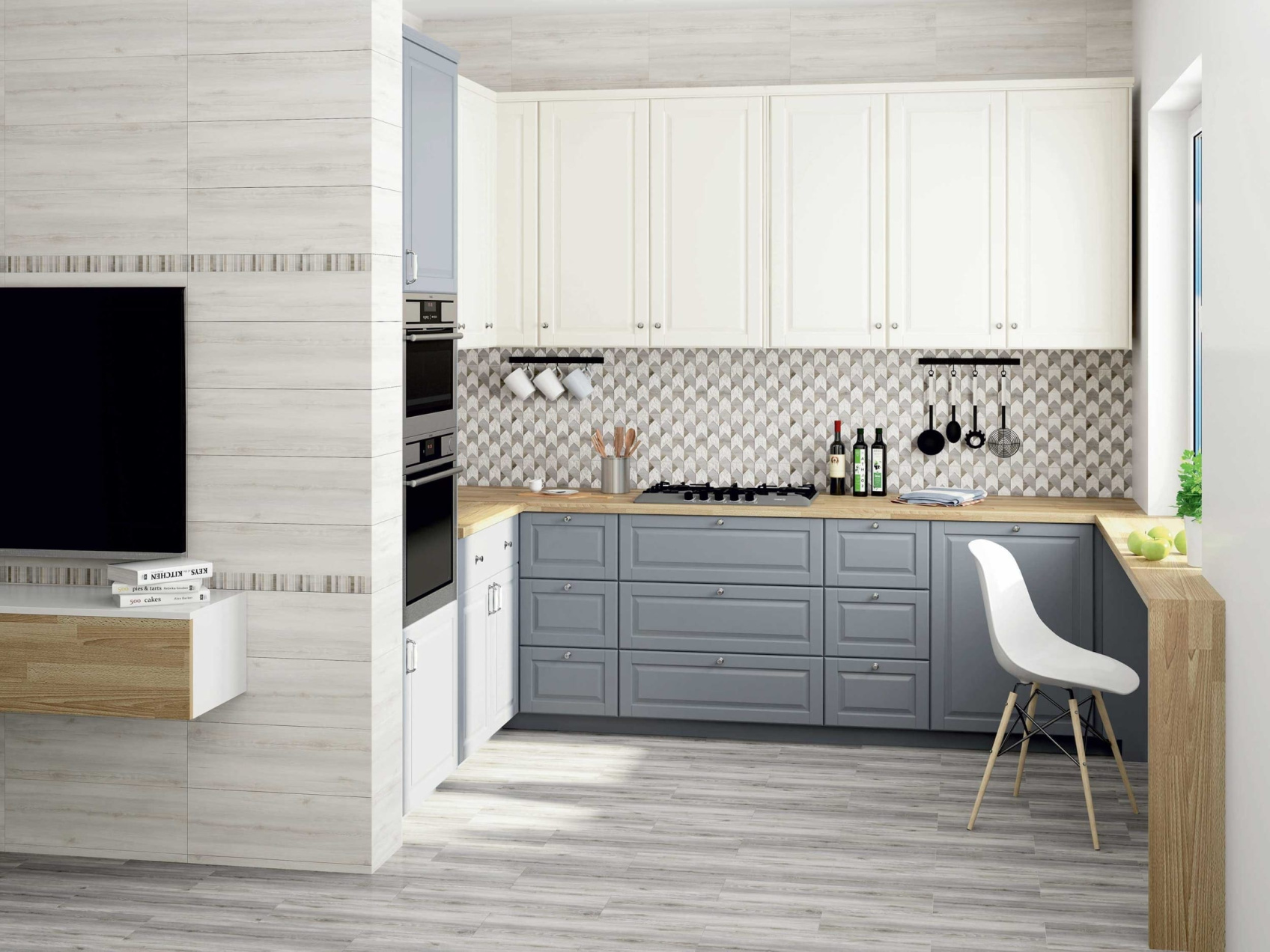 Керамическая плитка Lasselsberger Ceramics 3 Альбервуд 1664-0169 декор 20x60 геометрия