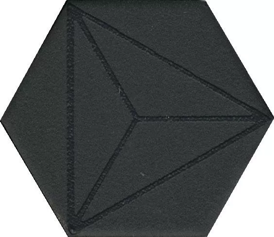 Керамический декор Kerama Marazzi Агуста OS/B241/63001 черный натуральный 6x5,2