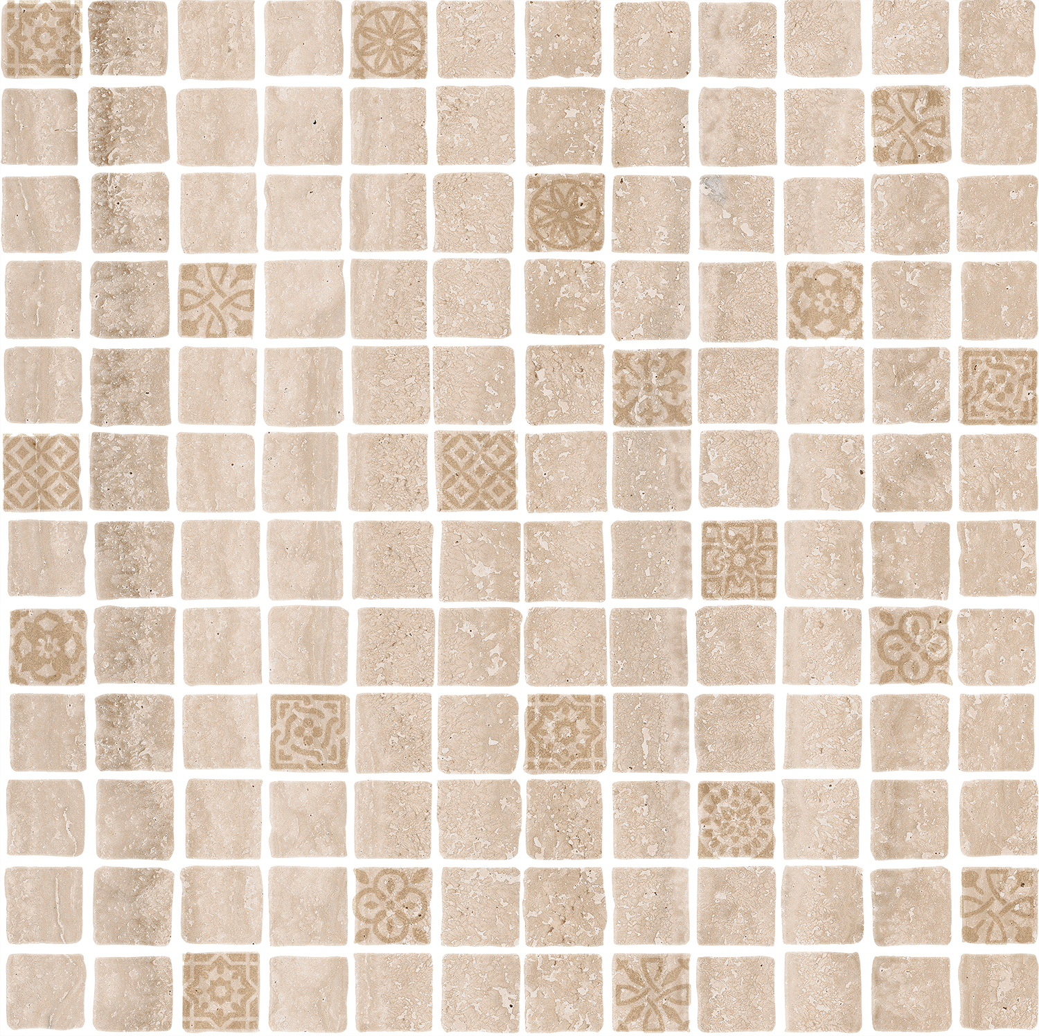 Керамогранитная мозаика Kerama Marazzi Риальто Антика MBD002 2 бежевый светлый матовый 30х30