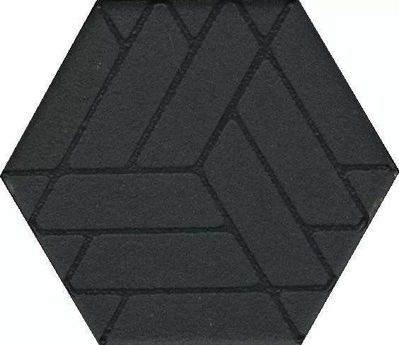Керамический декор Kerama Marazzi Агуста OS/B241/63001 черный натуральный 6x5,2