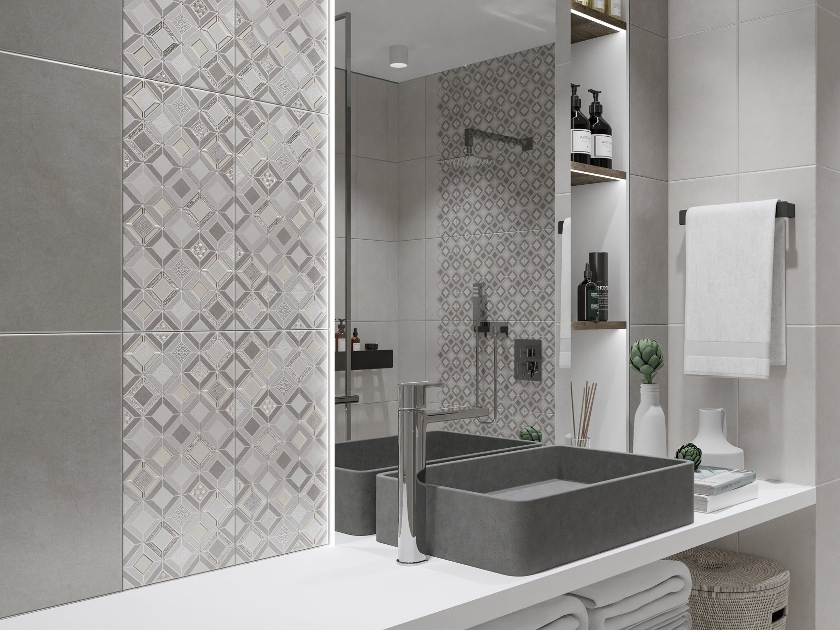 Керамический декор Azori Starck Mosaico 1 20,1 х 40,5