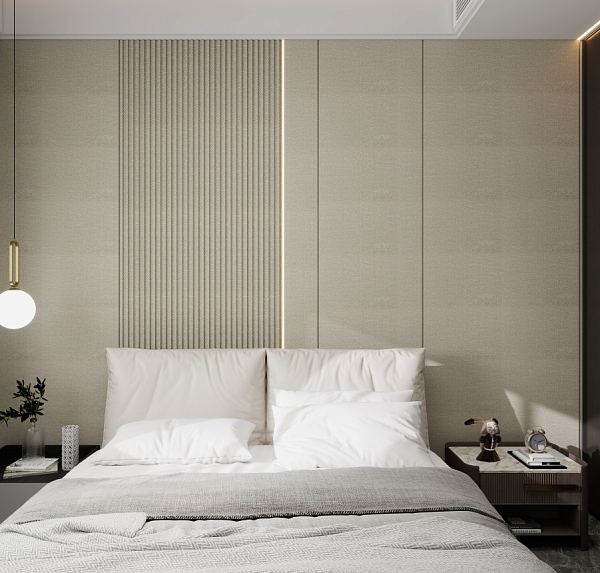Бамбуковая панель Bonaparte Wool grey carbon matt 1100*2800*8 (1шт.=3,08 кв.м.) no connect в Уфе — купить с доставкой | Nova