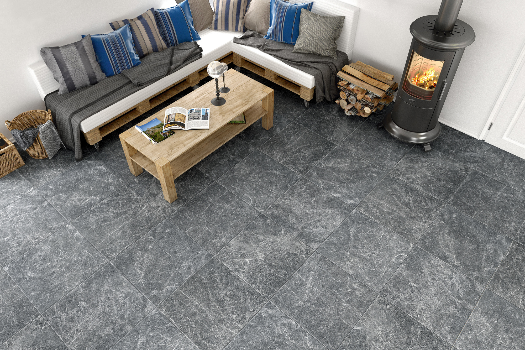 Керамический гранит Гранитея Тургояк G353MR серый матовый 600x600x10