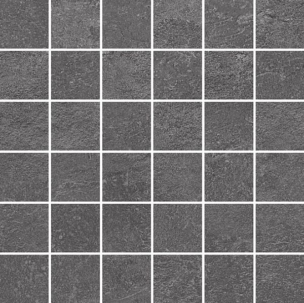 Керамический декор Kerama Marazzi  Про Стоун DD200620/MM антрацит мозаичный 30x30 в Уфе — купить с доставкой | Nova