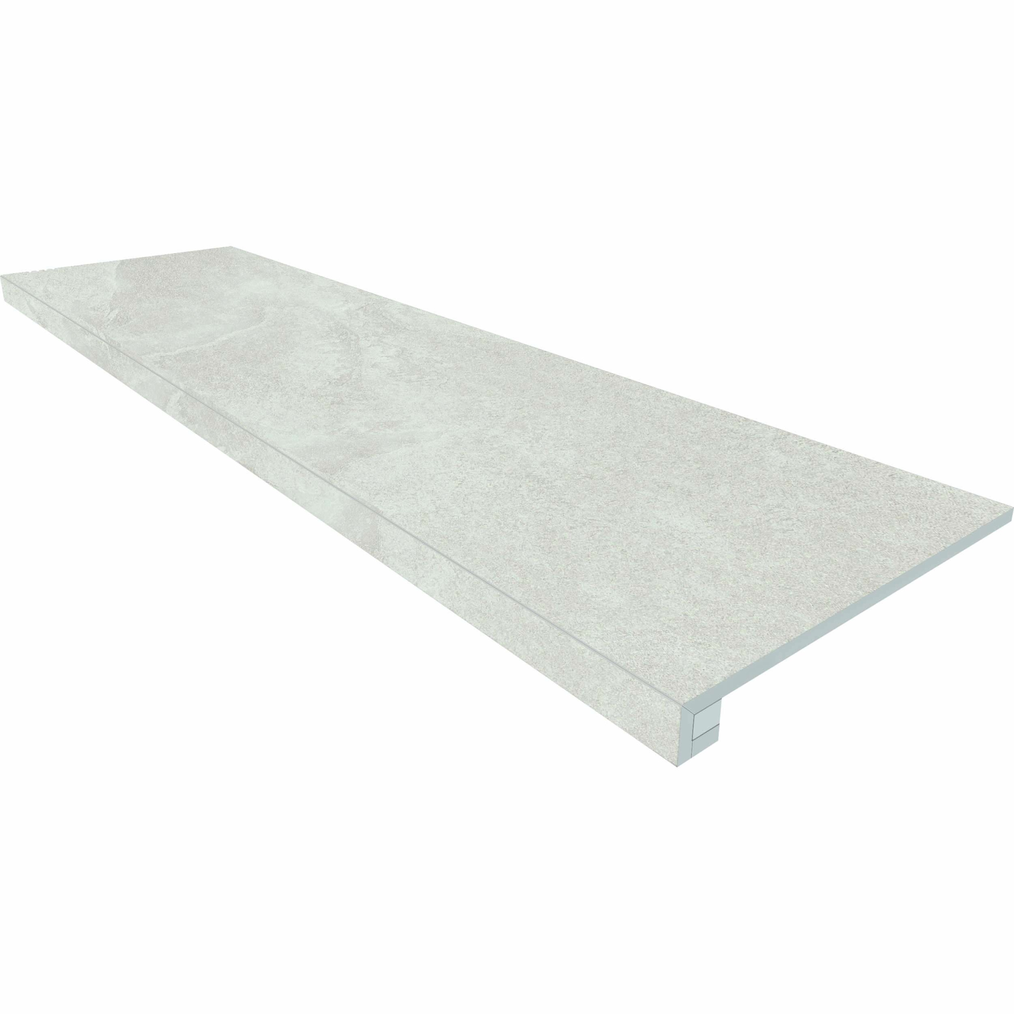 Комплект Estima Терра Белый (Ступень TE00 (33x120x9) непол. (прямоугол. бортик) без насечек + Подступенок (14,5x120x9)) в Уфе — купить с доставкой | Nova