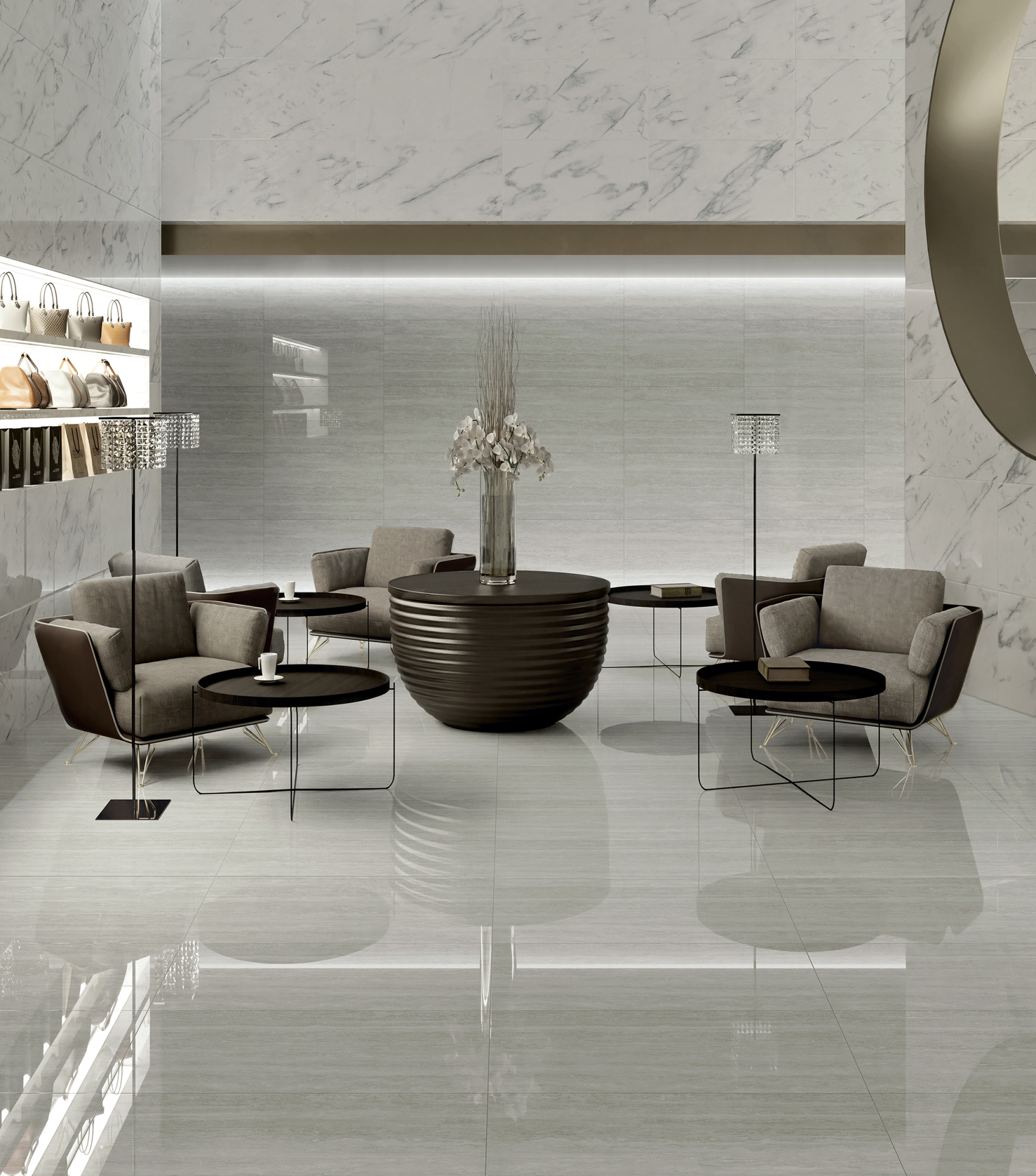 Керамический гранит Гранитея Аллаки G203 PR серый полированный 600x600x10